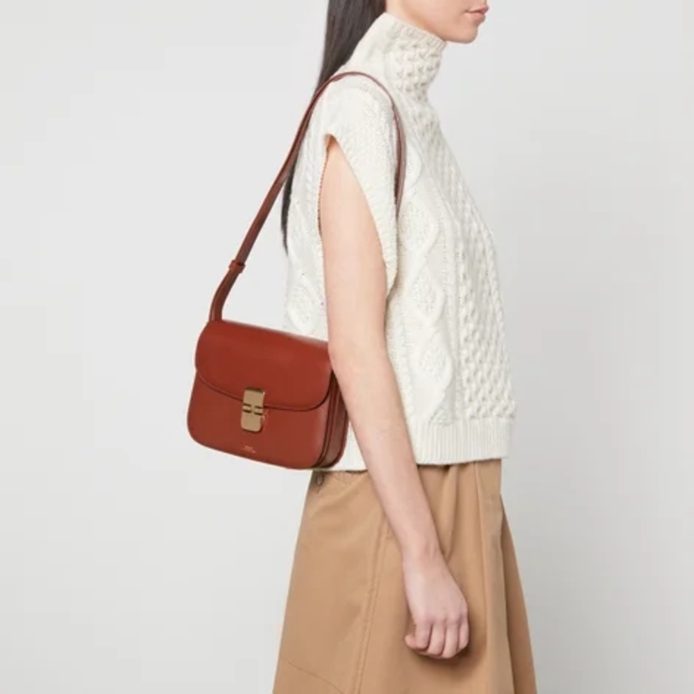 A.P.C Grace Small Bag_Hazelnut - APC - Picture 12 of 12